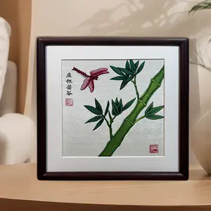 纯手工布雕画《虚怀若谷》